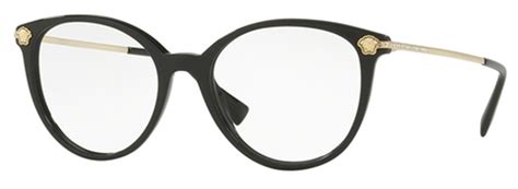 versace ve3251b black|Versace™ VE3251B Round Eyeglasses .